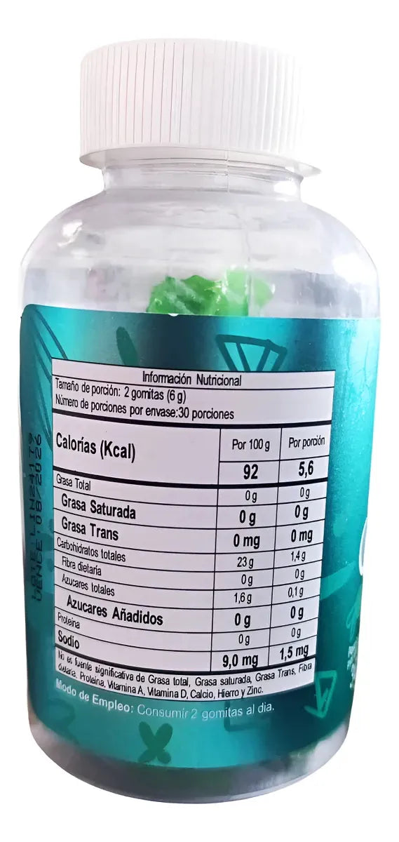 GOMAS DE CIDRÓN, MANZANILLA Y CEREZA X 60 UNIDADES