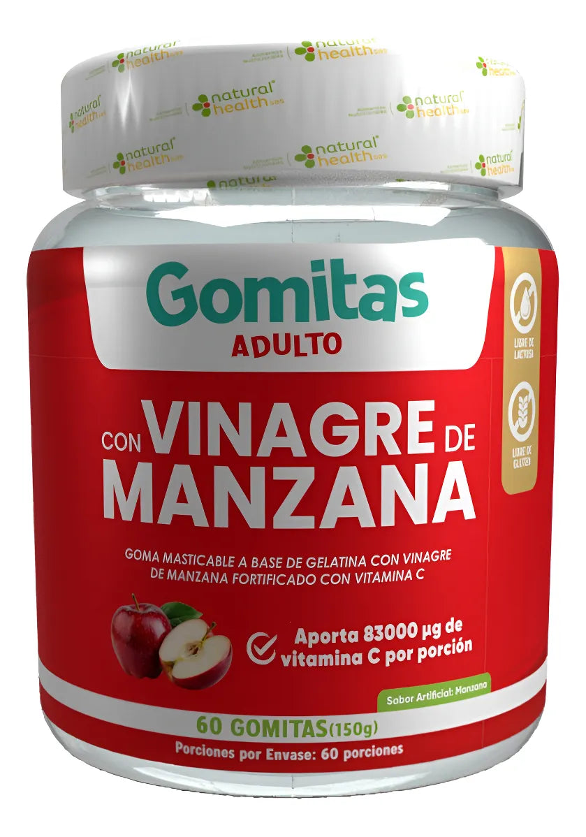 GOMAS DE VINAGRE DE MANZANA X 30 UNIDADES