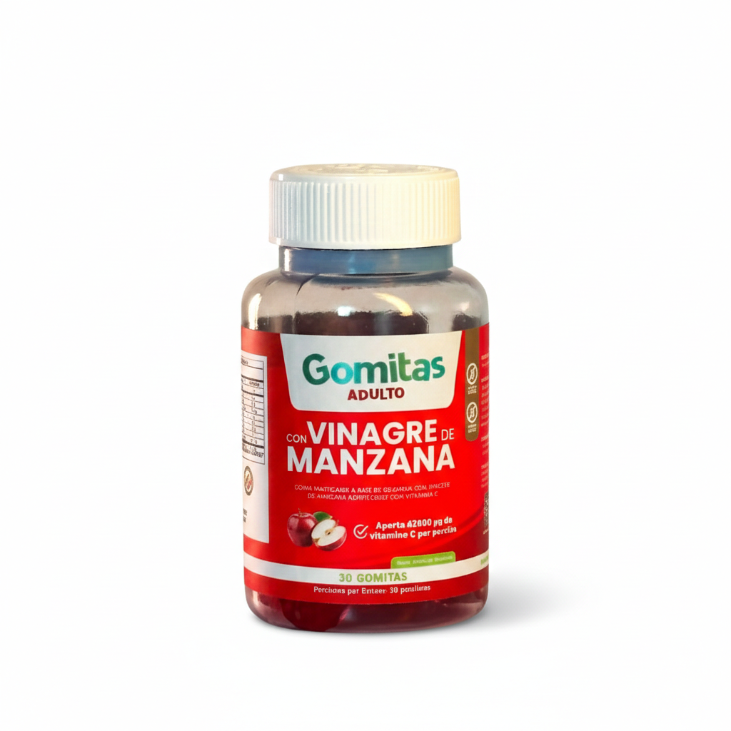 GOMAS DE VINAGRE DE MANZANA X 30 UNIDADES